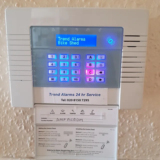 home security system control panel