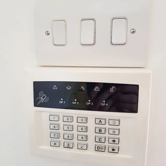 Home security system control panel