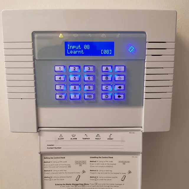 alarm control panel keypad